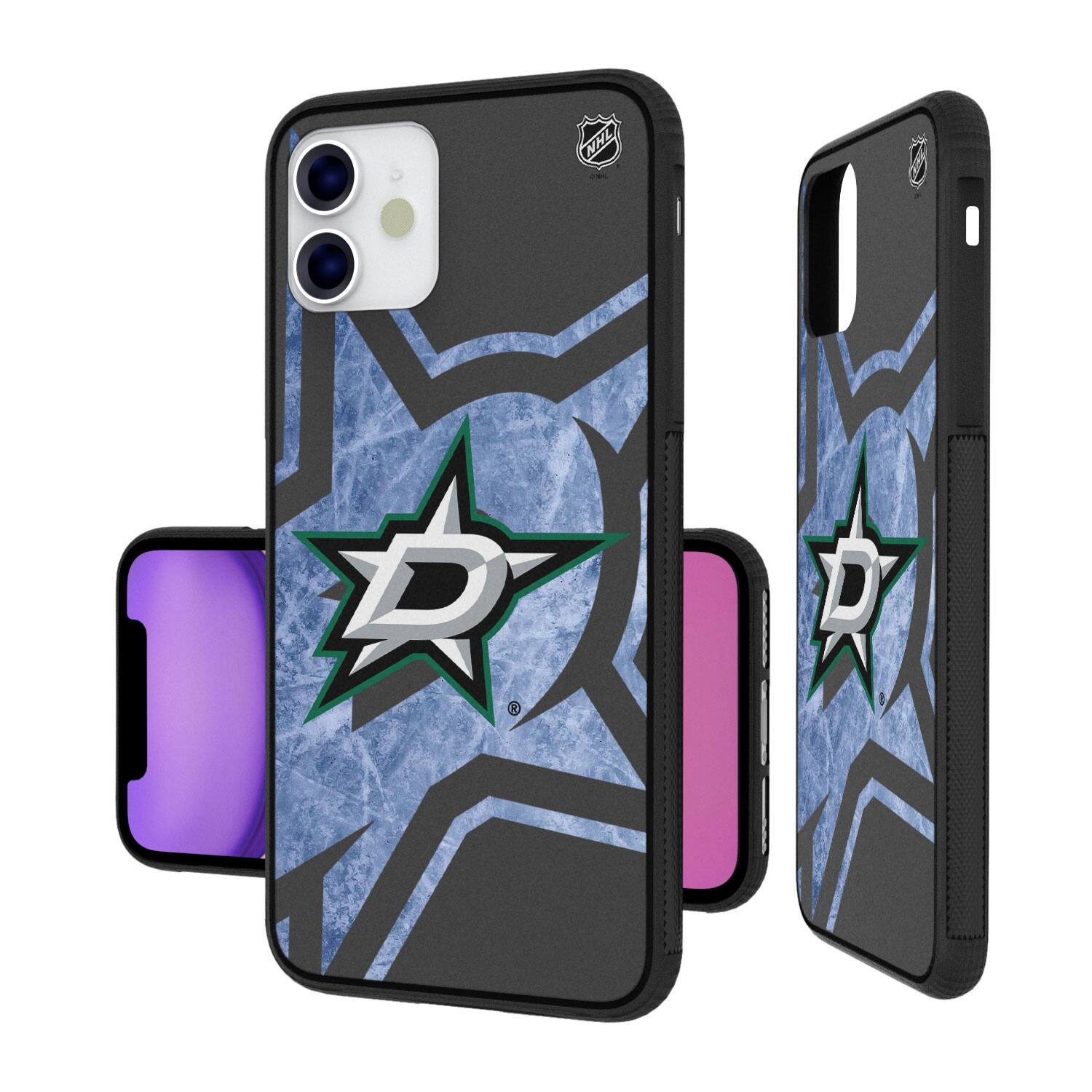 Alt View 1. Keyscaper - Dallas Stars iPhone Tilt Bump Ice Case - 14 Pro Max - Multicolor.