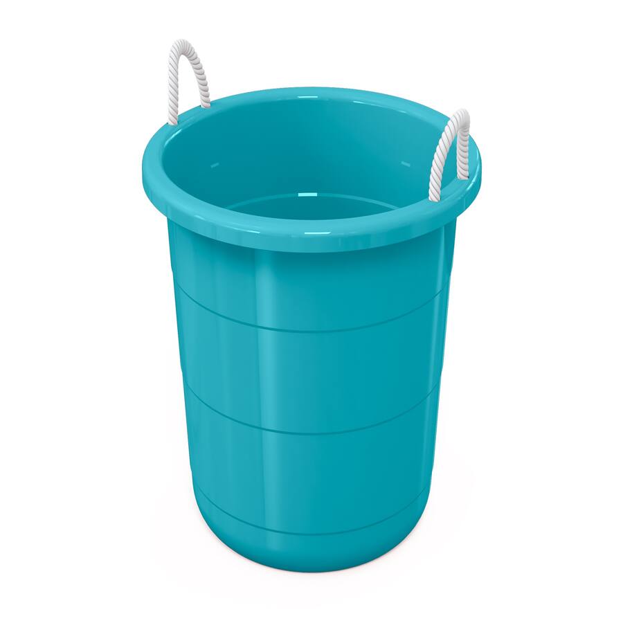 Life Story 17 Gallon Round Open Storage Bucket with Rope Handles, 8 ...