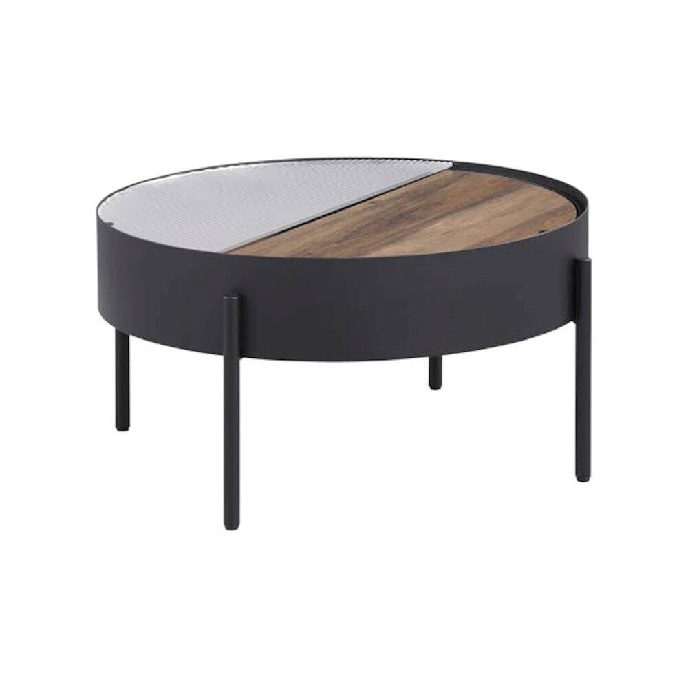 Back. Coaster Co. of America - Ozella 3-piece Round Coffee and End Table Set Sandy Black - Sandy Black.