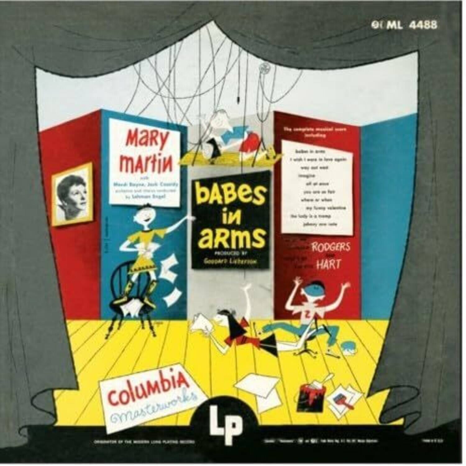 e ML 4488 Mary Martin BABES IN ARMS PRODUCED Gooparo Licberion RODGERS HART Columbia Masterworks LP