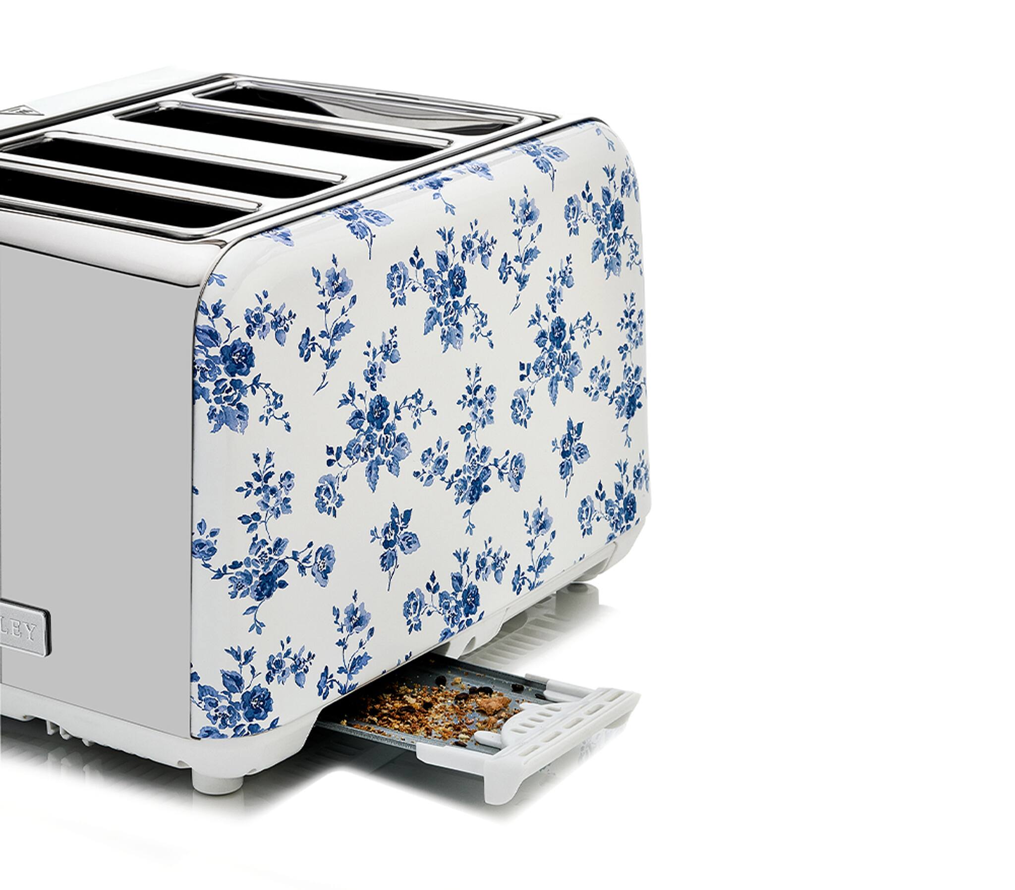 Alt View 6. Laura Ashley - 4-Slice Toaster - China Rose.