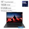 16" Touchscreen
16GB RAM
512GB SSD
Windows 11 Pro
Intel Core Ultra 5
Lenovo