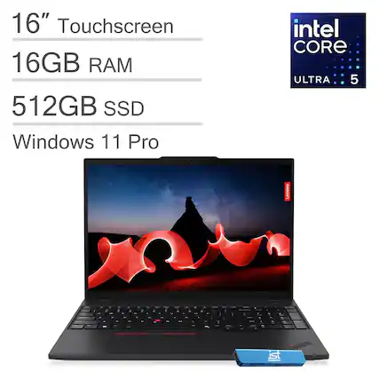 16" Touchscreen
16GB RAM
512GB SSD
Windows 11 Pro
Intel Core Ultra 5
Lenovo