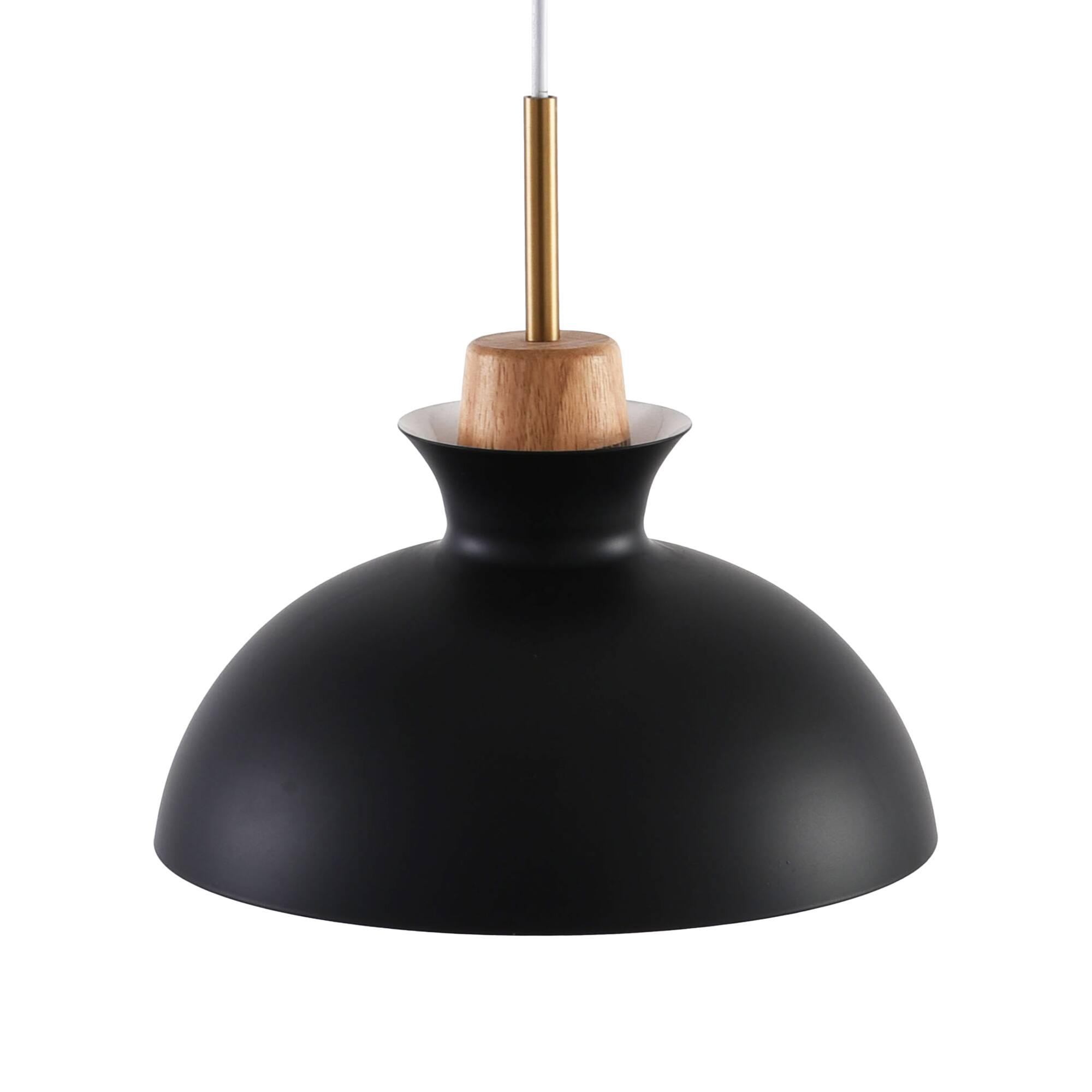 Alt View 7. Parrot Uncle - 1-Light Modern Black Hanging Pendant Light - Black.