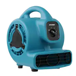 XPOWER - Multi-Purpose Mini Mighty Air Mover, Utility Fan, Dryer, Blower - Blue