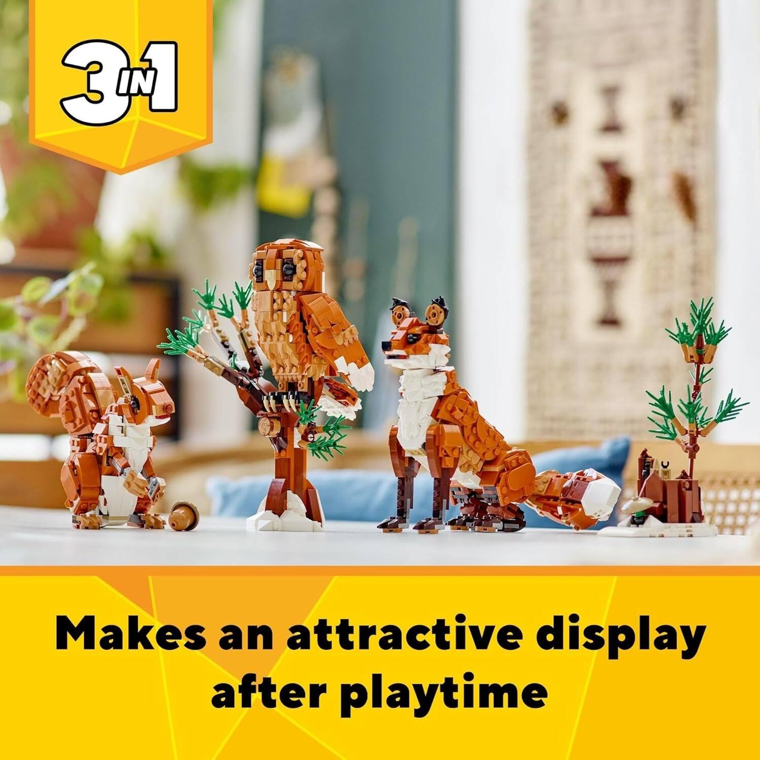 3 IN 1

Makes an attractive display after playtime
