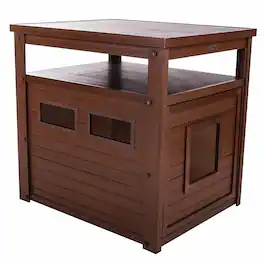 New Age Pet - ECOFLEX Jumbo Litter Box Cover End Table - Russet