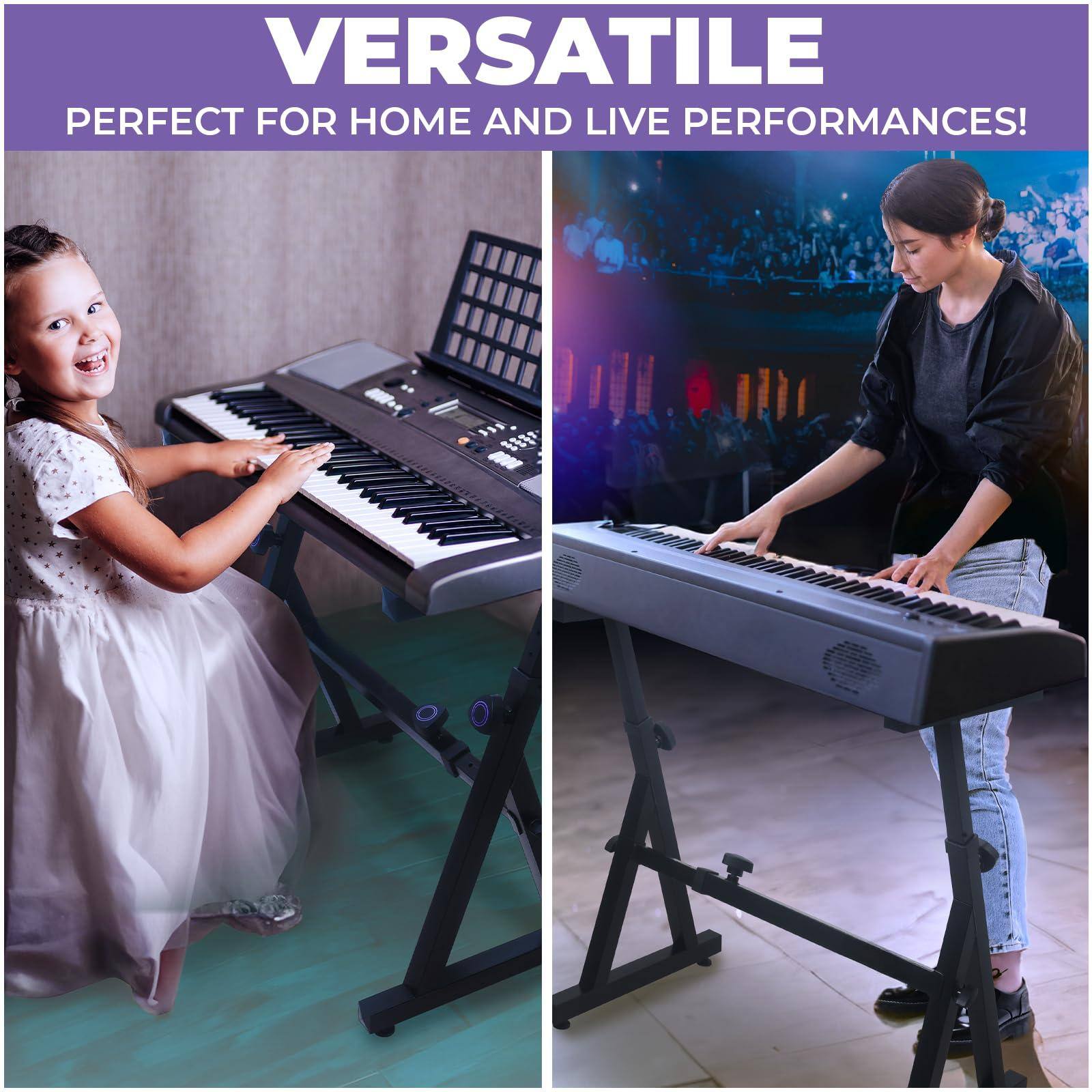 VERSATILE  
PERFECT FOR HOME AND LIVE PERFORMANCES!