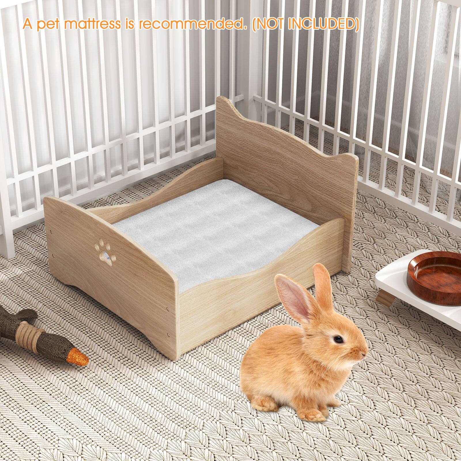 A pet mattress is recommended. (NOT INCLUDED)