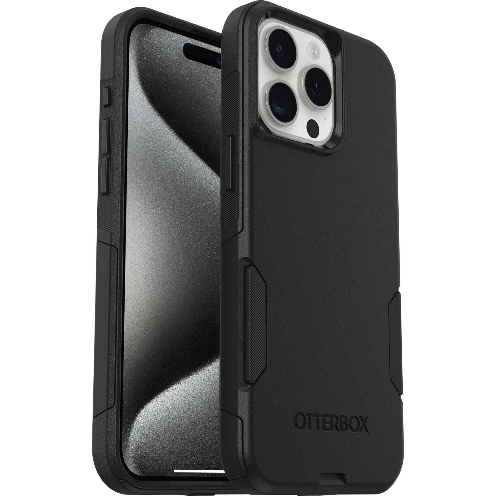 Alt View 1. OtterBox - Commuter Series Hard Shell for MagSafe for Apple iPhone 15 Pro Max - Black.