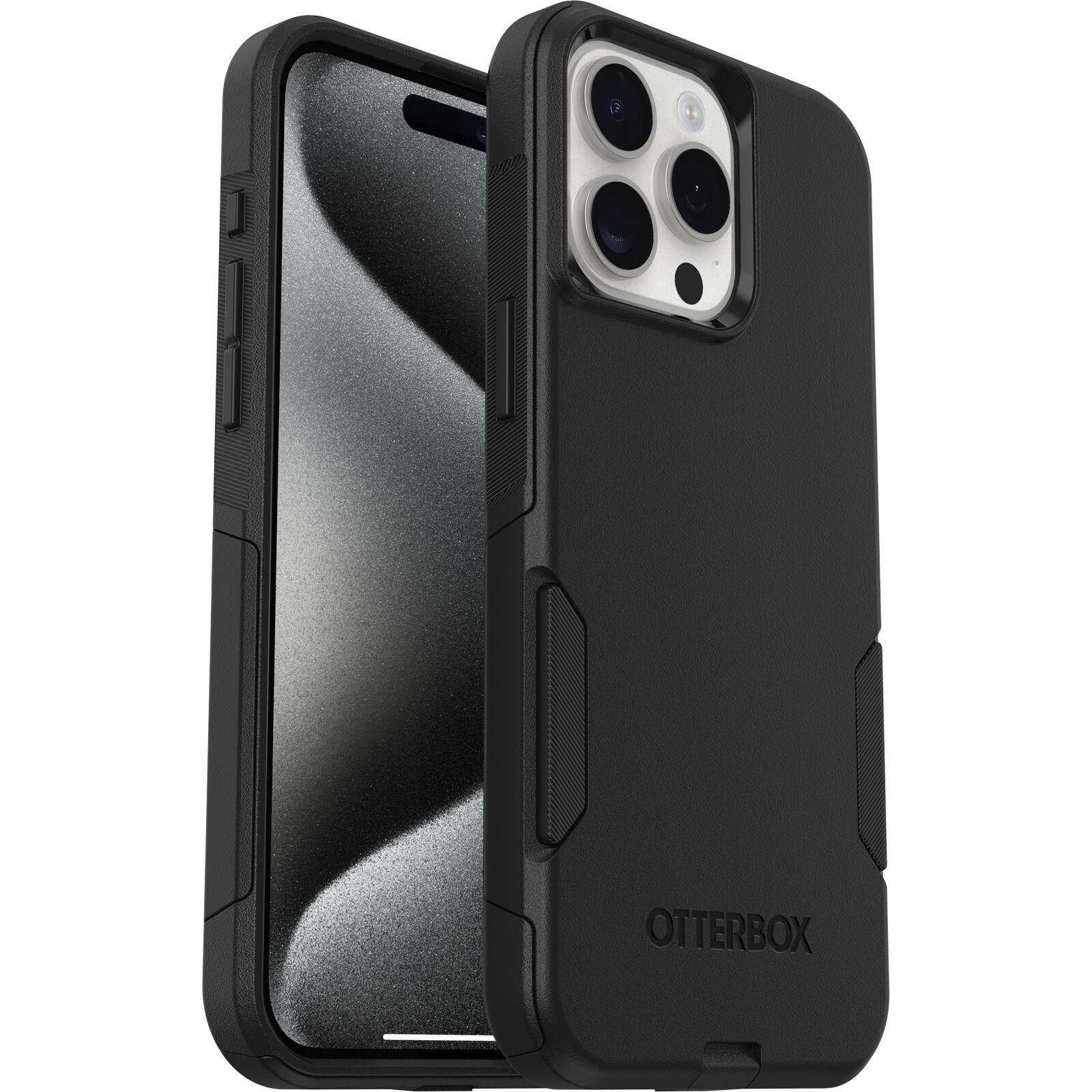 Alt View 1. OtterBox - Commuter Series Hard Shell for MagSafe for Apple iPhone 15 Pro Max - Black.