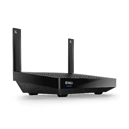 Front. Linksys - LINKSYS HYDRA 6 MR20EC DUAL-BAND MESH WIFI 6 ROUTER AX3000 - BLACK.