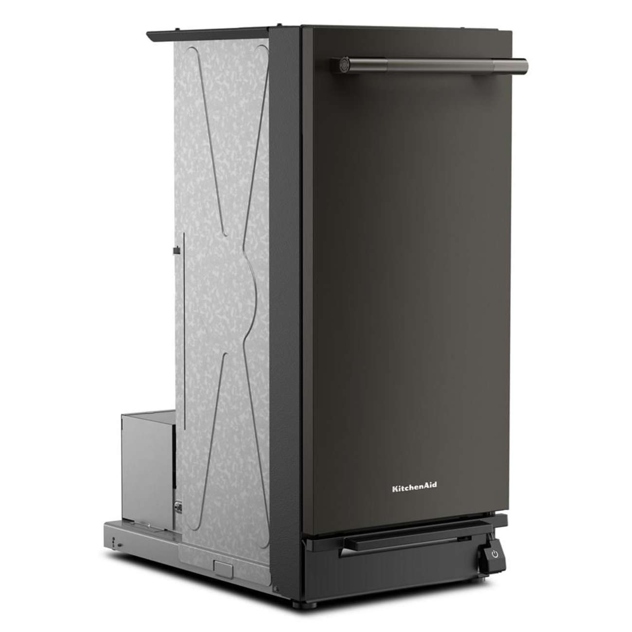 Angle. KitchenAid - KitchenAid - KitchenAid 15 in. Built-In Trash Compactor with Built-In Odor Management System - Black Ore.