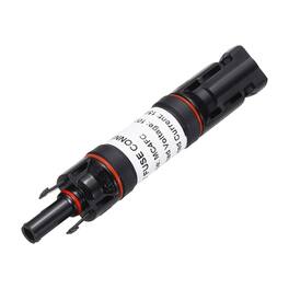 Unique Bargains - 15A Solar Fuse Holder Inline 1000V IP67 Waterproof Male/Female Connector with Fuse for PV System - Black