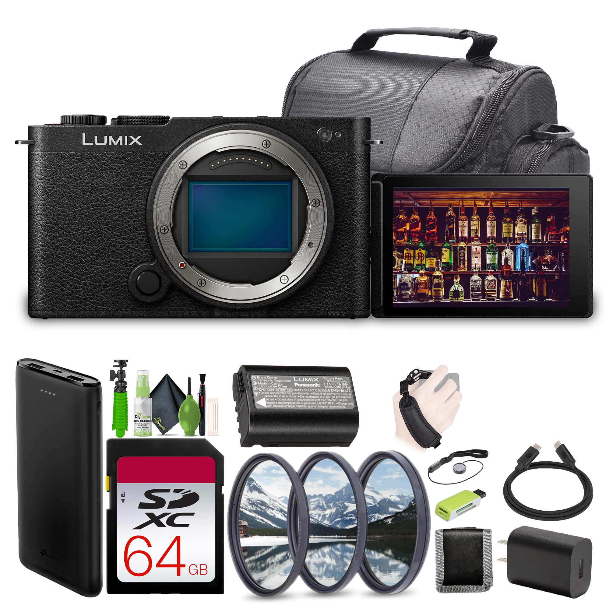 Panasonic - LUMIX S9 Mirrorless Full Frame Compact Camera Body (DC-S9BODYK) - Black