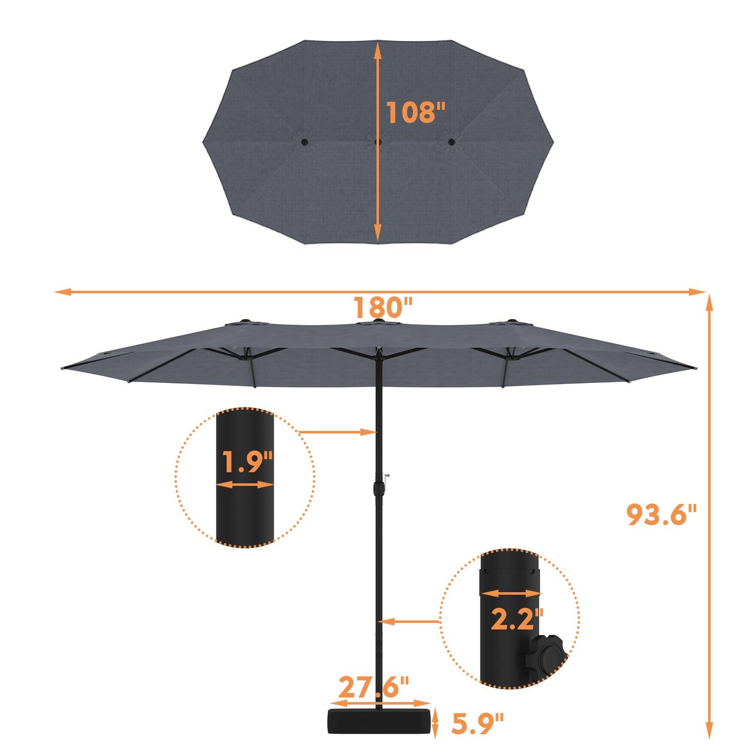 108", 180", 93.6", 1.9", 2.2", 27.6", 5.9"