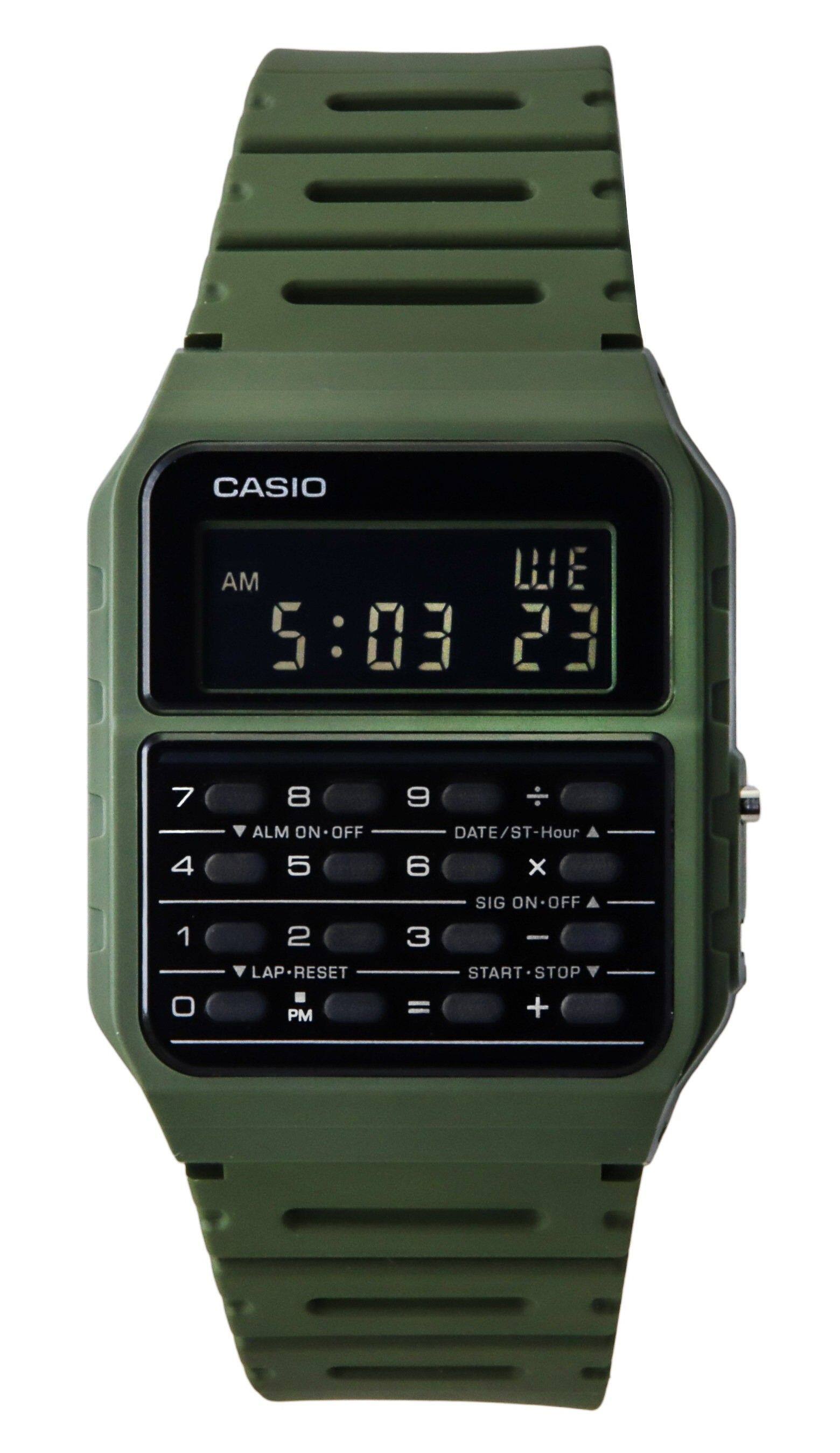 Casio - Youth Data Bank CA-53WF-3B Quartz Unisex Watch 30M - Green