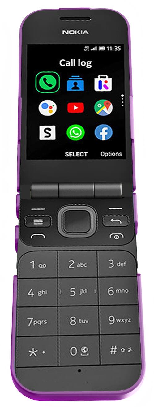 NOKIA
11:35
Call log
SELECT Options
C
1 abc
2 def
3 ghi
4 jkl
5 mno
6 pqrs
7 tuv
8 wxyz
+ O #