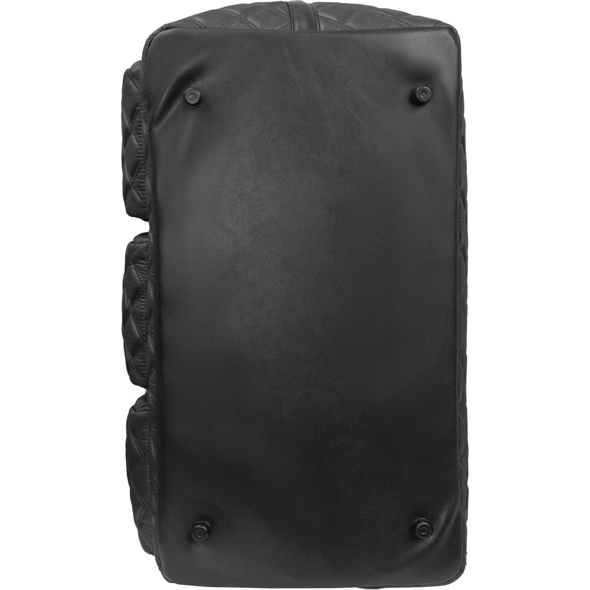 Alt View 2. Joan & David - Joan & David 22-Inch Diamond-Quilted Parachute Nylon 3-Pocket Duffel, Dark Taupe - 351-DARK TAUPE.