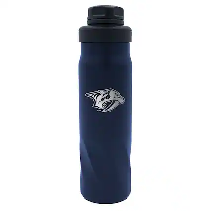 Front. WinCraft - Nashville Predators 20oz. Morgan Water Bottle - Multicolor.