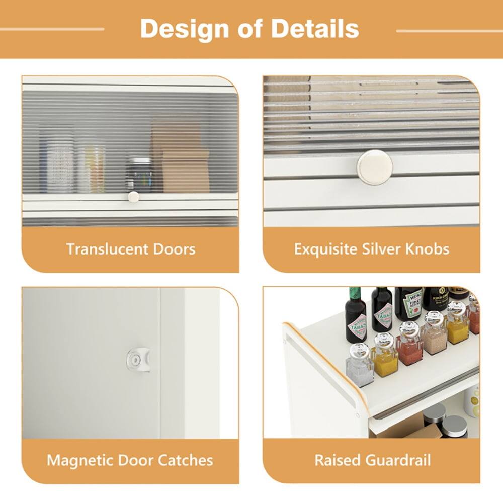 Design of Details

- Translucent Doors
- Exquisite Silver Knobs
- Magnetic Door Catches
- Raised Guardrail