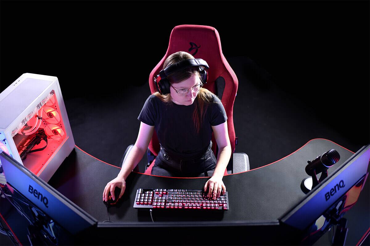 Alt View 11. Arozzi - Arena Angelo Gaming Desk - Black.