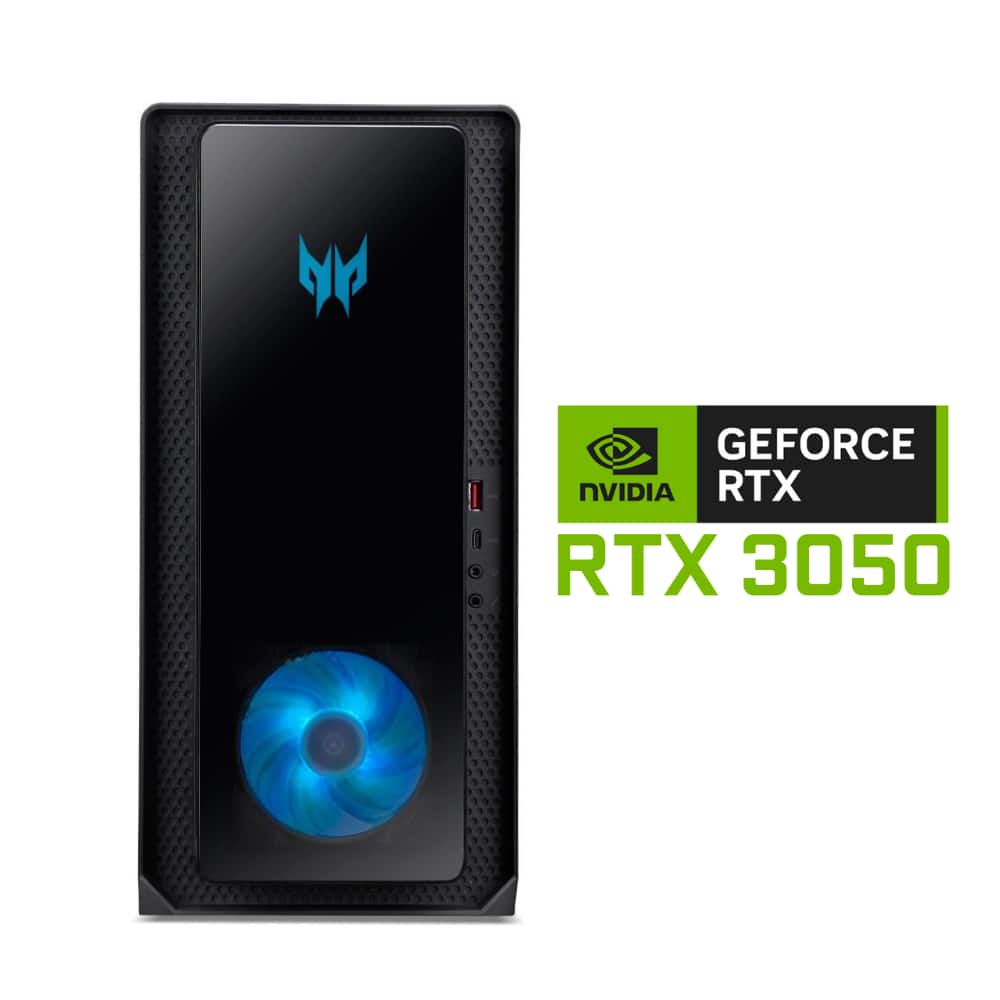 Acer - Refurbished Excellent - Refurbished Predator Orion 3000 PO3-650-UB91 Gaming Desktop 16GB RAM 1TB SSD Intel Core i5-13400F 10-Core NVIDIA GeForce - Black