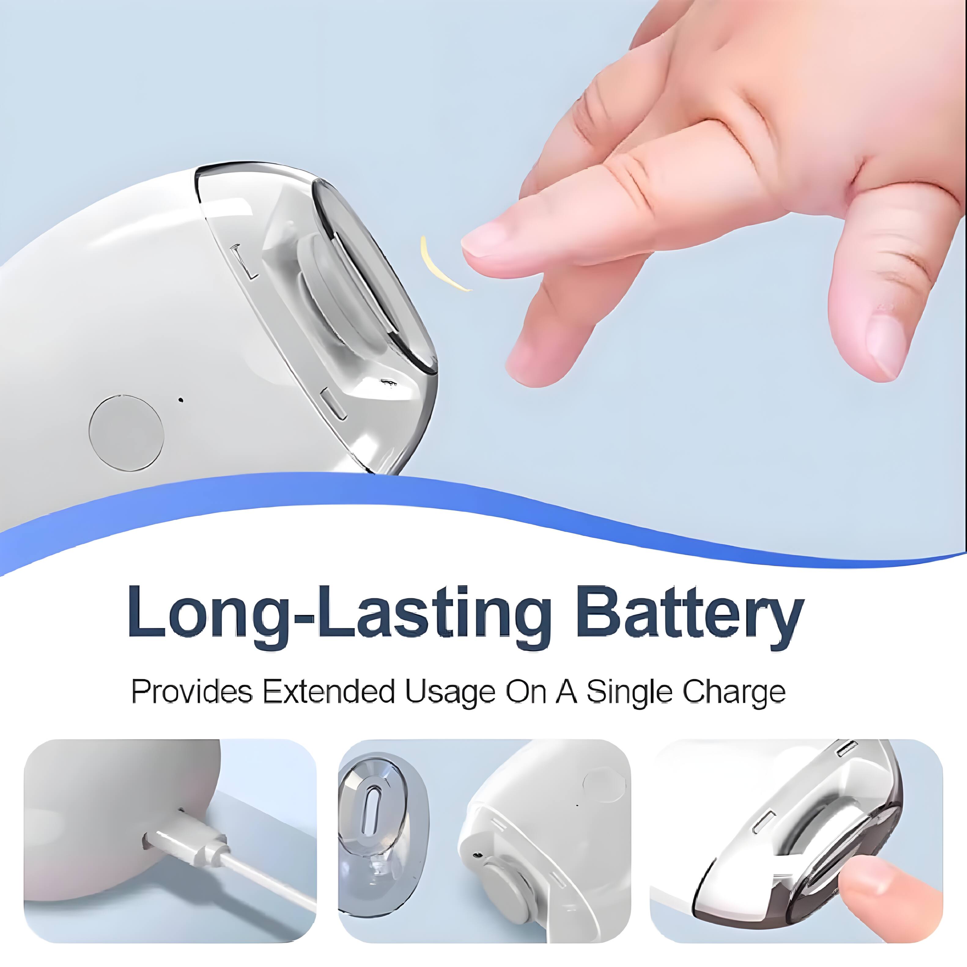 Long-Lasting Battery  
Provides Extended Usage On A Single Charge