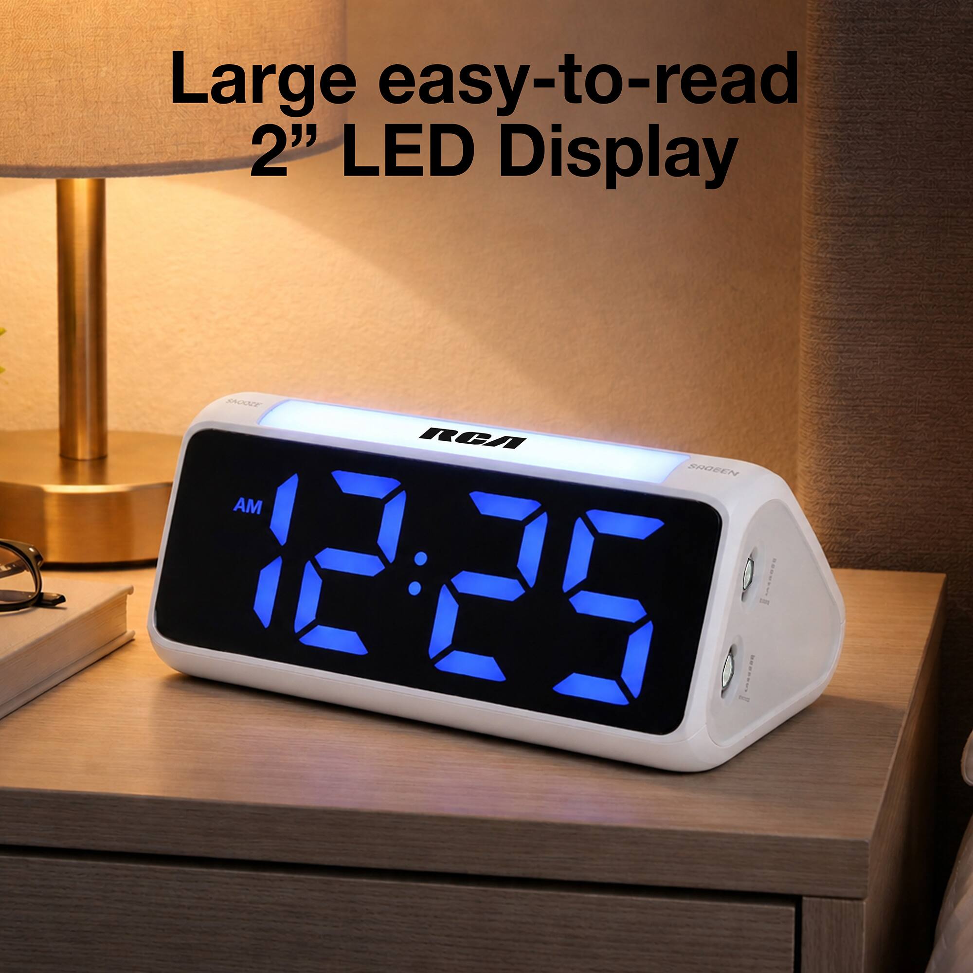 Large easy-to-read 2" LED Display

SHOOZE RCA SROBEN AM 12-25