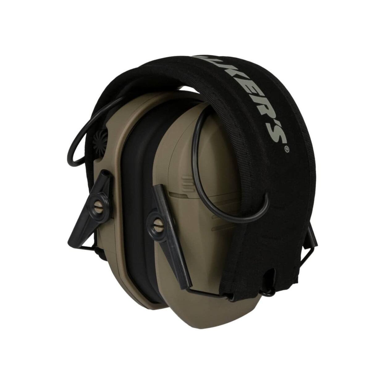 Left. Walkers - Walker's Razor Slim Molon Labe Electronic Earmuffs (Flat Dark Earth) - Flat Dark Earth.