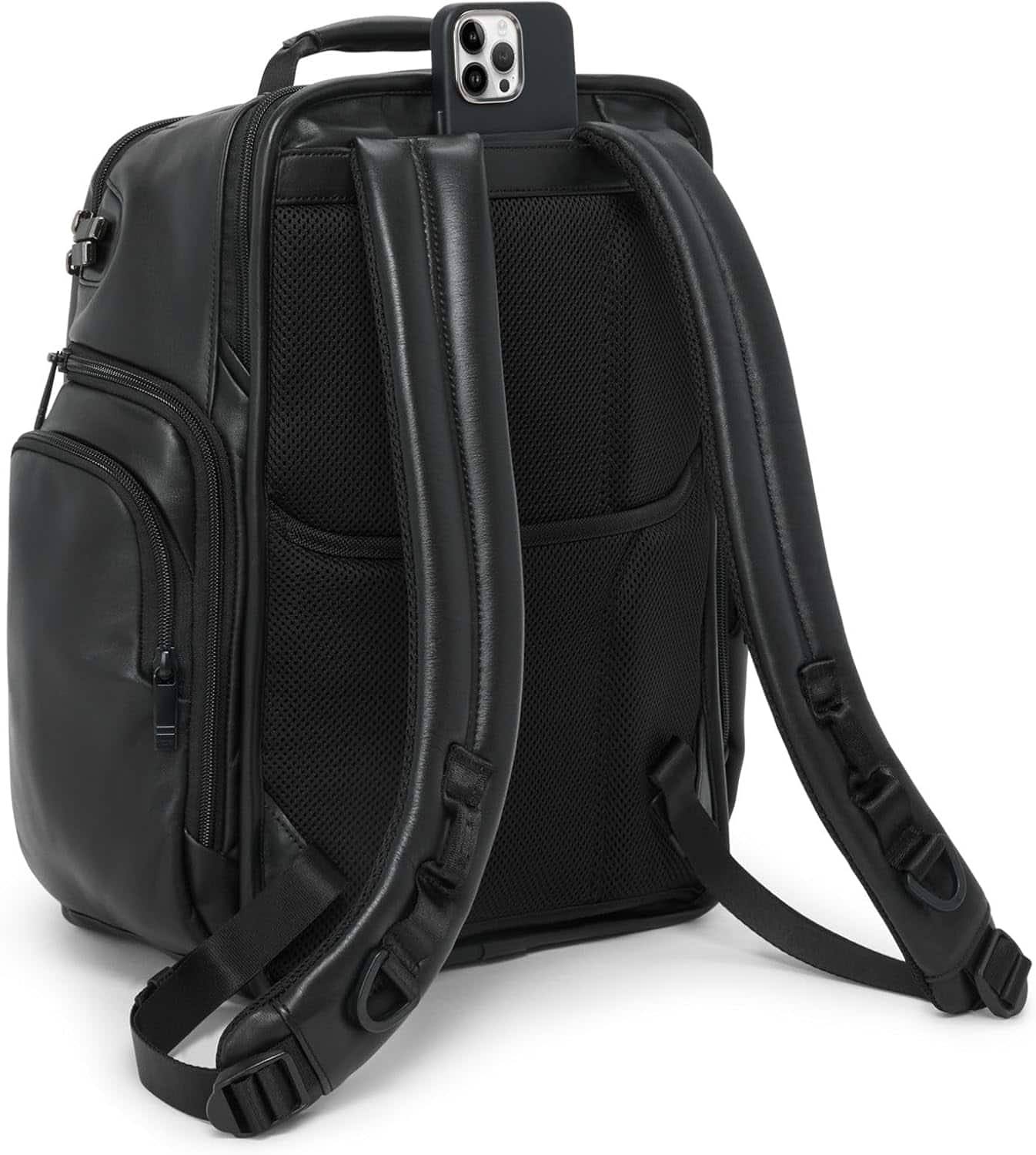 TUMI Alpha Brief Pack Leather Backpack for 15