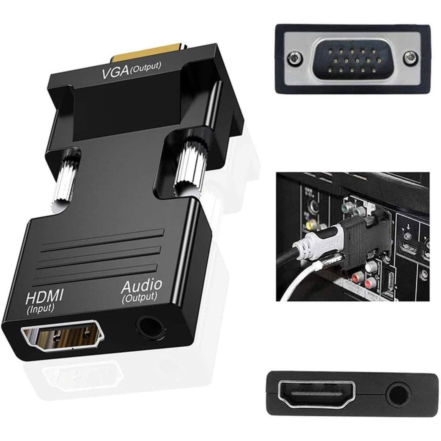 VGA (Output)  
HDMI (Input)  
Audio (Output)