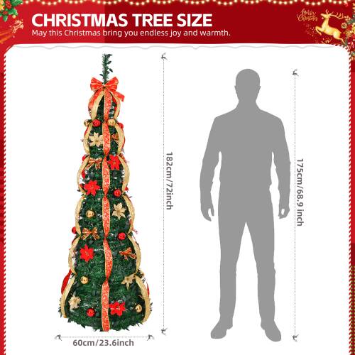 **CHRISTMAS TREE SIZE**

May this Christmas bring you endless joy and warmth.

- 182cm/72inch
- 175cm/68.9 inch
- 60cm/23.6inch