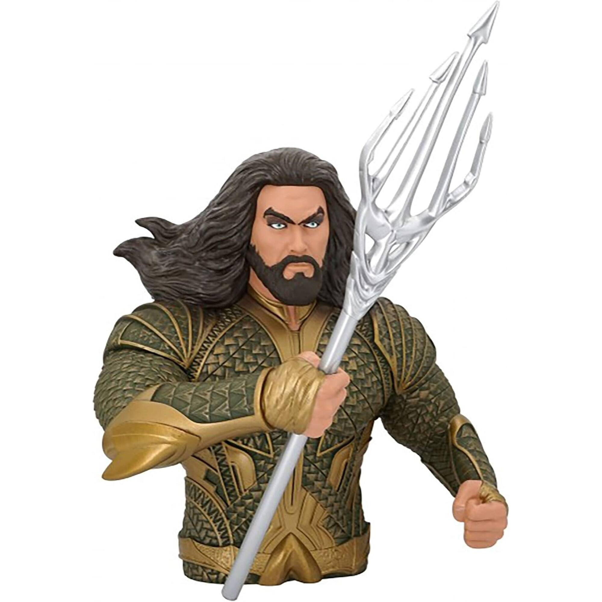 Front. Monogram - Monogram DC Comics Aquaman Figural Coin Bank - Brown.