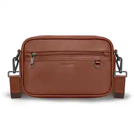 Champs - Onyx Collection Leather Camera Bag - Brown