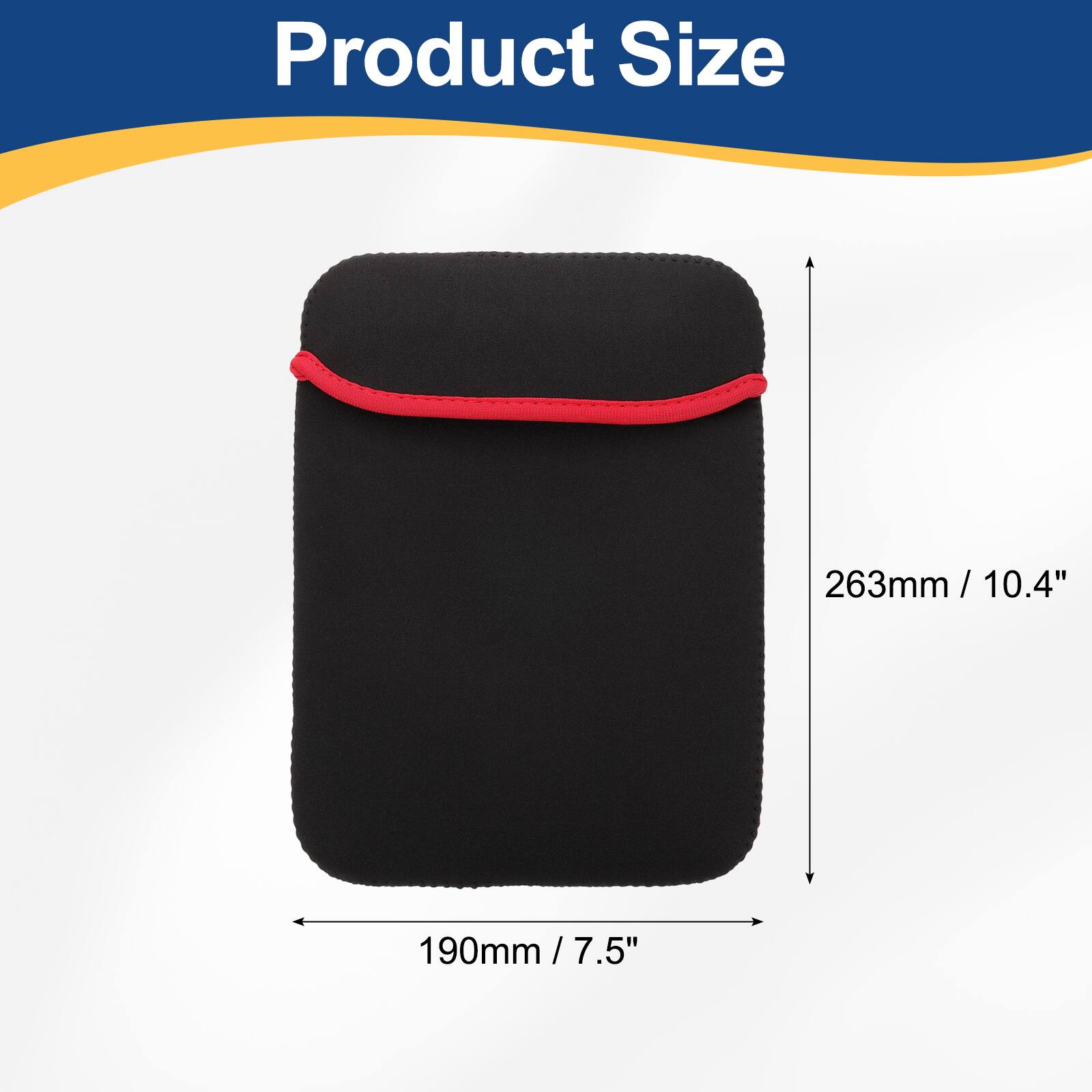 Product Size  
263mm / 10.4"  
190mm / 7.5"