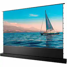 Front. AWOL Vision - ALR-F211C 110" Motorized ALR Floor Rising Projector Screen for Ultra Short Throw Projector,4K/8K 3D - Black.