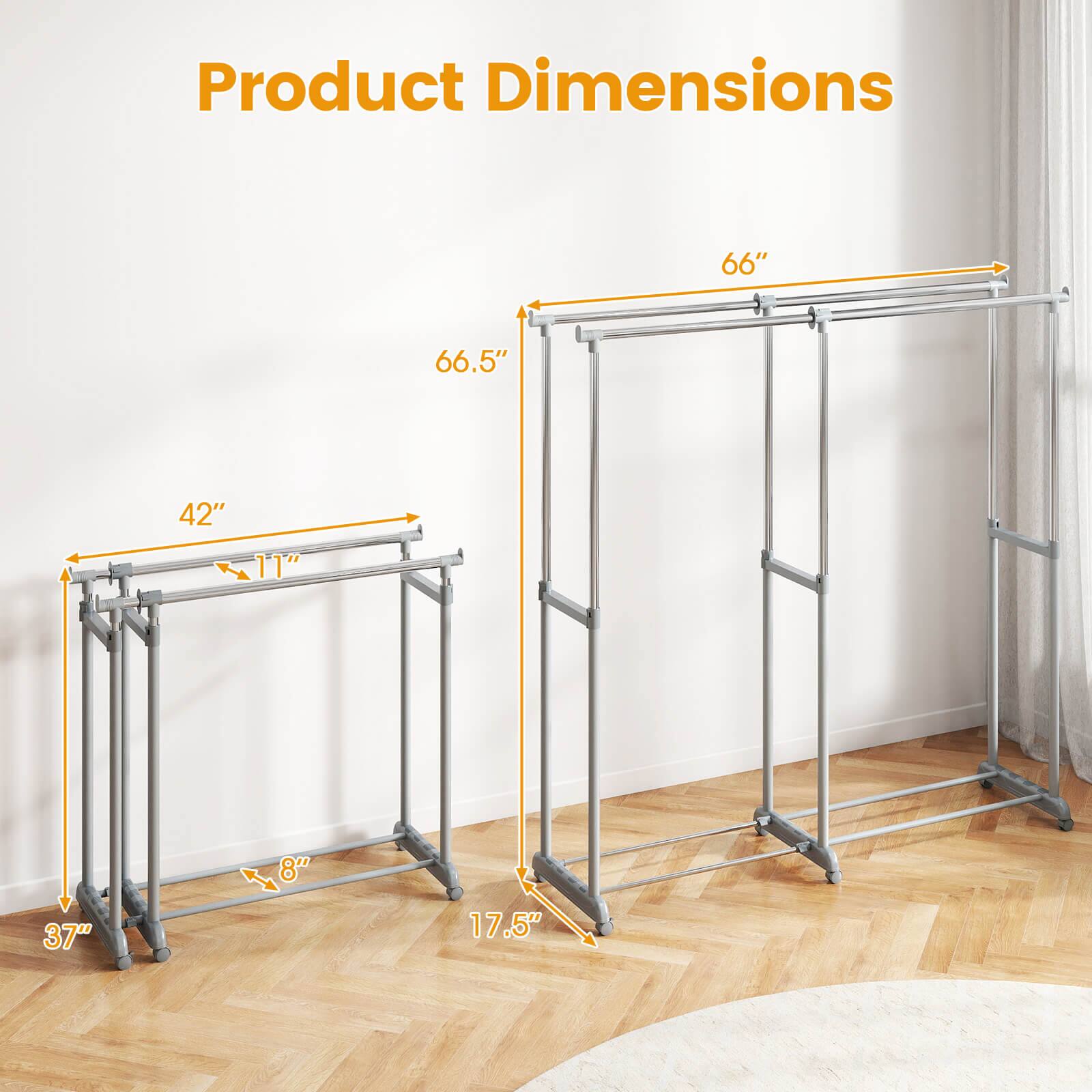 Product Dimensions  
66" x 66.5" x 42" x 11" x 8" x 37" x 17.5"