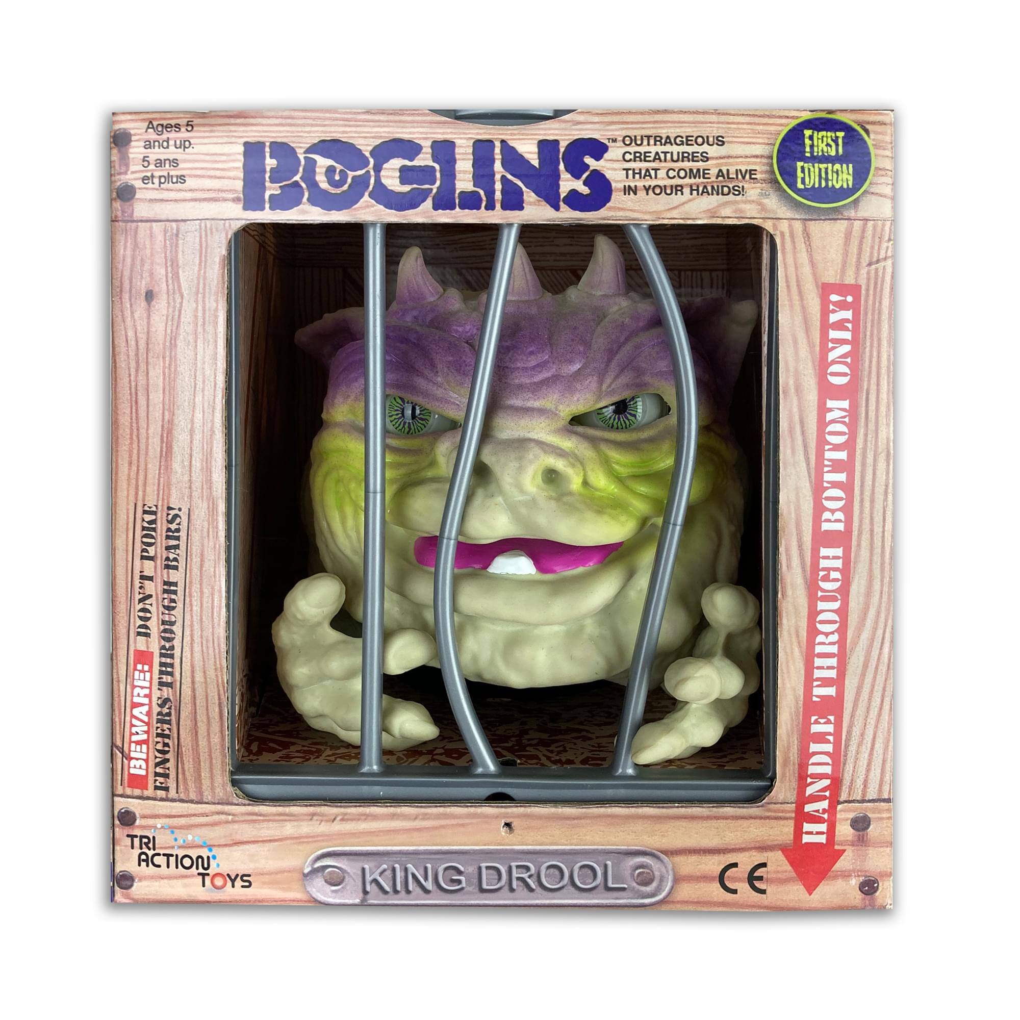 TriAction Toys - Boglins 8-Inch Foam Monster Puppet | King Drool - Yellow