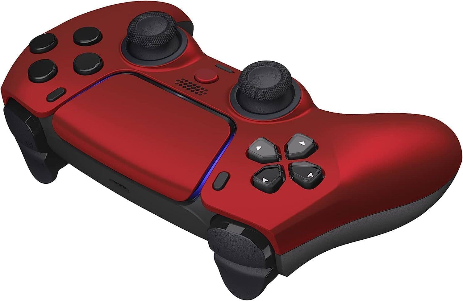 Back. Custom Controllerzz - Custom Wireless Controller for PS5 - Red.