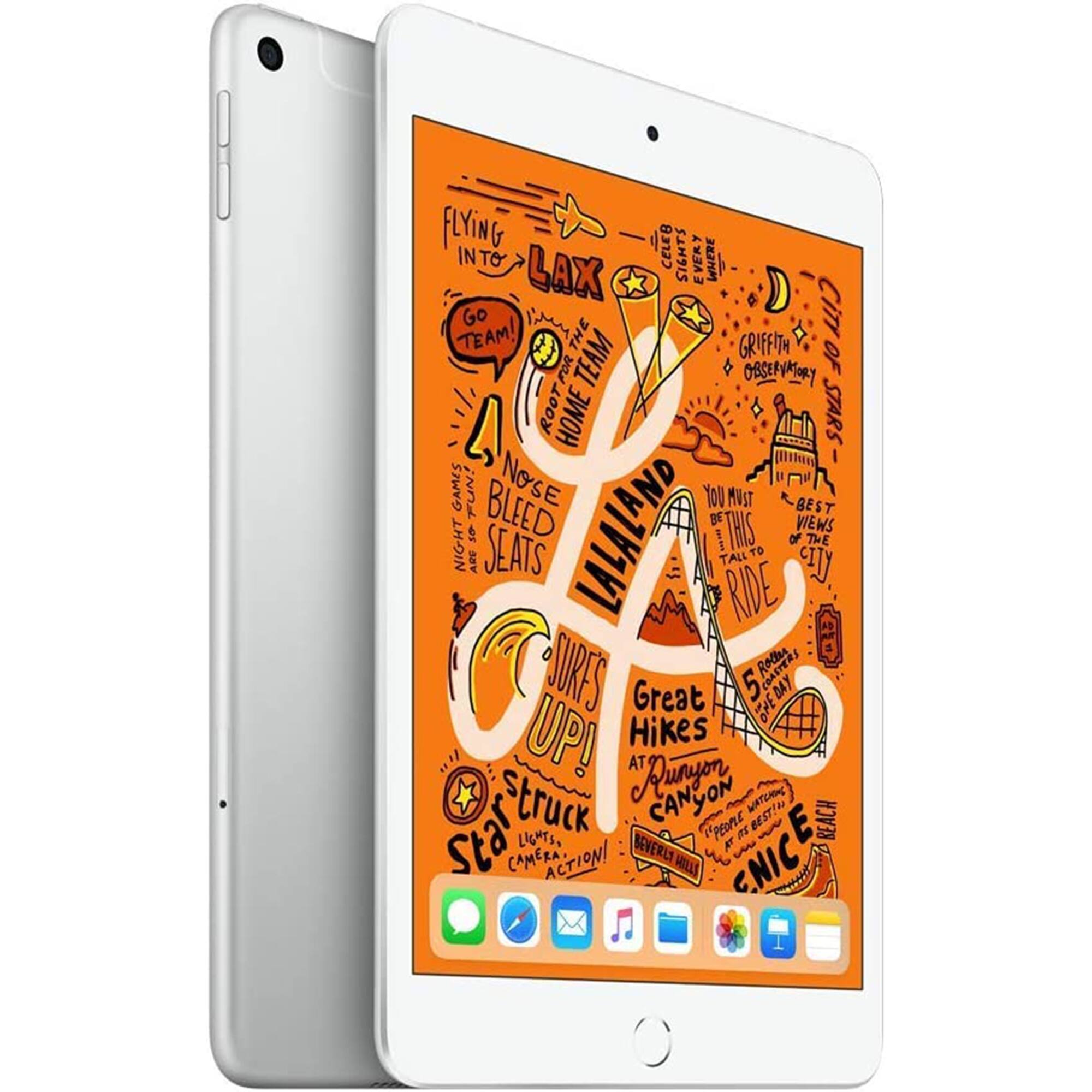 Alt View 1. Apple - Certified Refurbished 7.9-Inch iPad Mini (5th Generation) (2019) Wi-Fi + Cellular - 64GB - Gold.