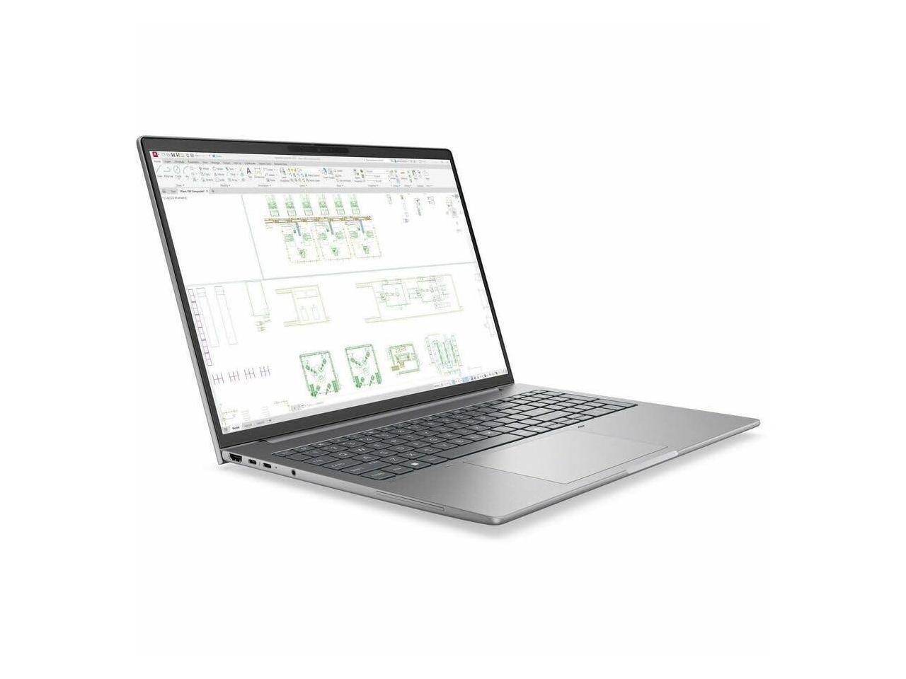 Alt View 10. HP - HP ZBook 8 G2i 16" Copilot+ PC Mobile Workstation - WUXGA - 60 Hz - Intel Core Ultra 7 Series 3 366H - 16 GB - 512 GB - Meteor Silver Aluminum.