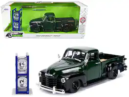 1953 Chevrolet 3100 Pickup Truck with Extra Wheels "Just Trucks" Series 1/24 Diecast Model Car by Jada - Green
