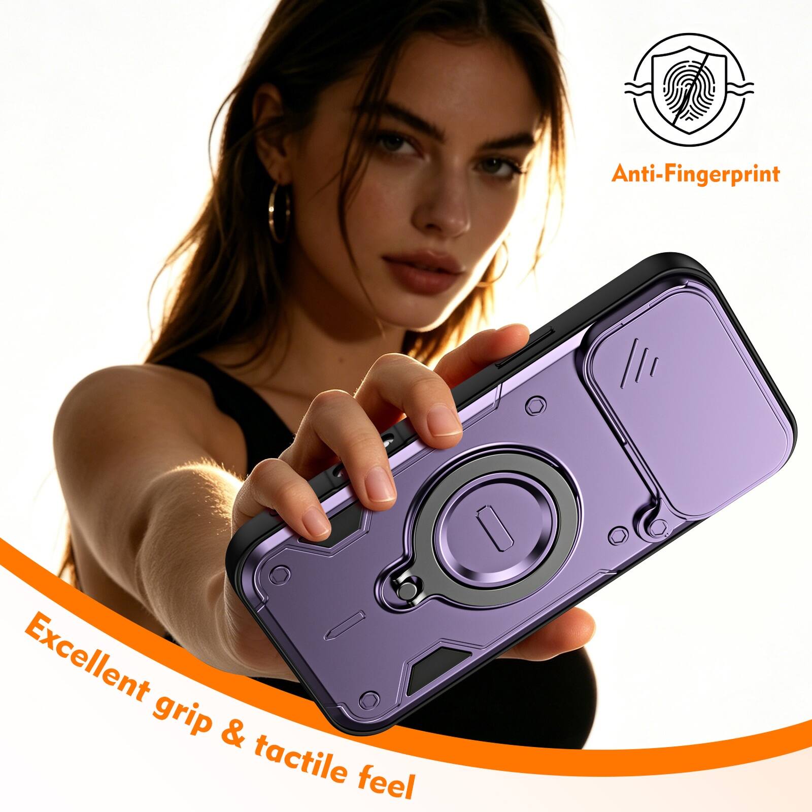 Anti-Fingerprint  
Excellent grip & tactile feel