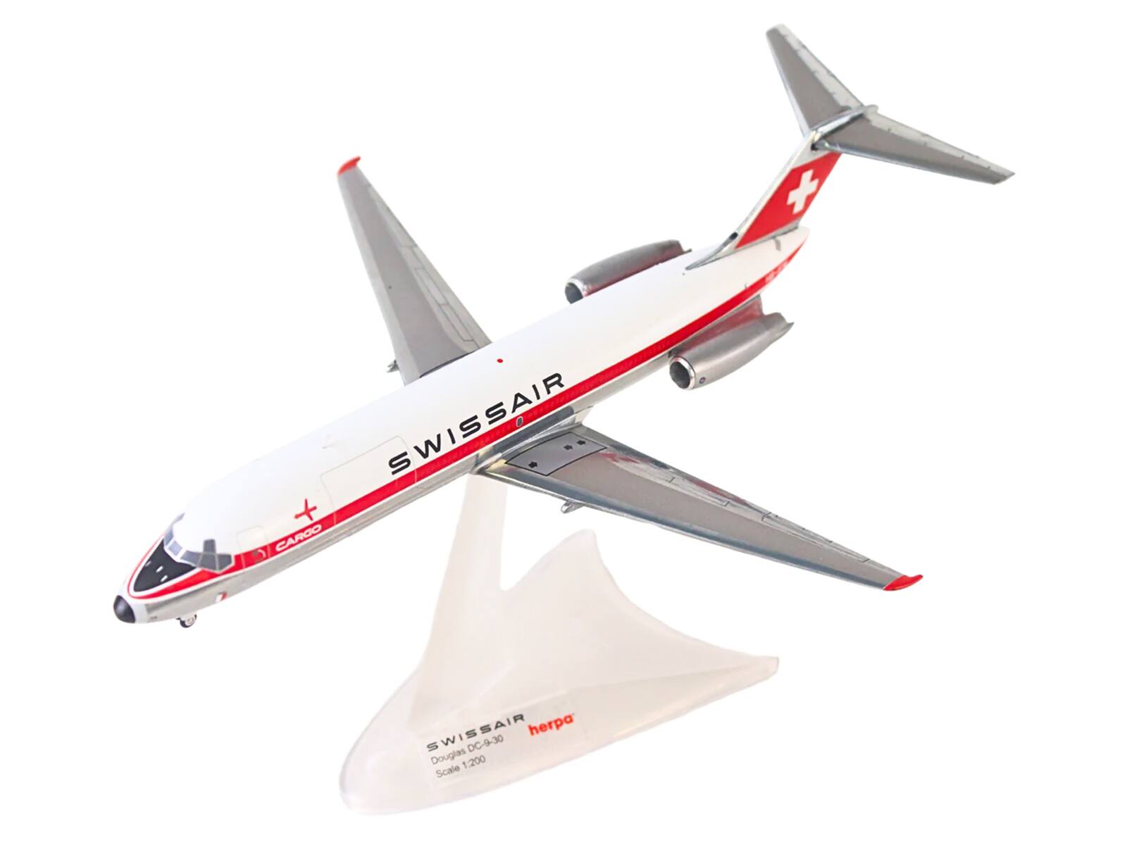 X SWISSAIR CARGO 5 SWISSAIR herpa Douglas DC-9-30 DC-9-30 Douglas 1:200 Scale