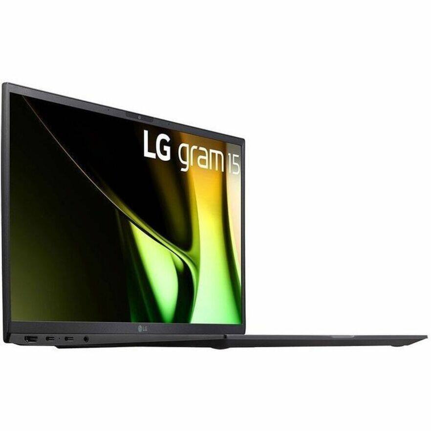 Alt View 2. LG - LG gram 15Z90S-V 15Z90S-V.APB5U1 15.6" Notebook - Full HD - 60 Hz - Intel Core Ultra 7 1st Gen 155H - 16 GB - 512 GB PCI - Obsidian Black.