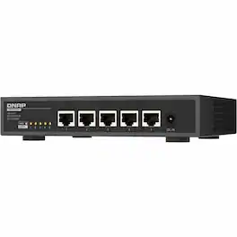 QNAP - QSW-3205-5T Ethernet Switch - 5 Ports - 10 Gigabit Ethernet - 10GBase-T - 2 Layer Supported - 36 W Power - Unknown