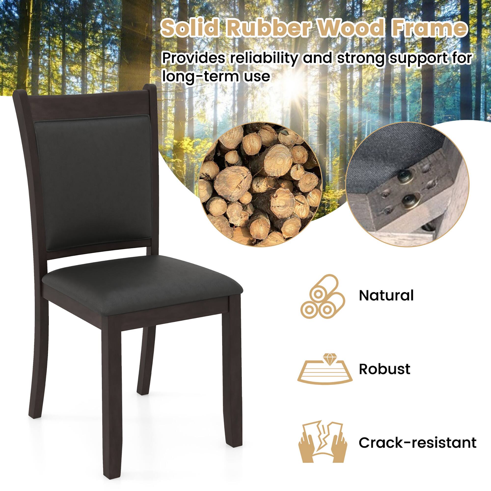 Solid Rubber Wood Frame  
Provides reliability and strong support for long-term use  

Natural  
Robust  
Crack-resistant