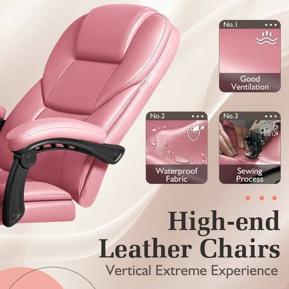 No.1
Good Ventilation

No.2
Waterproof Fabric

No.3
Sewing Process

High-end Leather Chairs
Vertical Extreme Experience