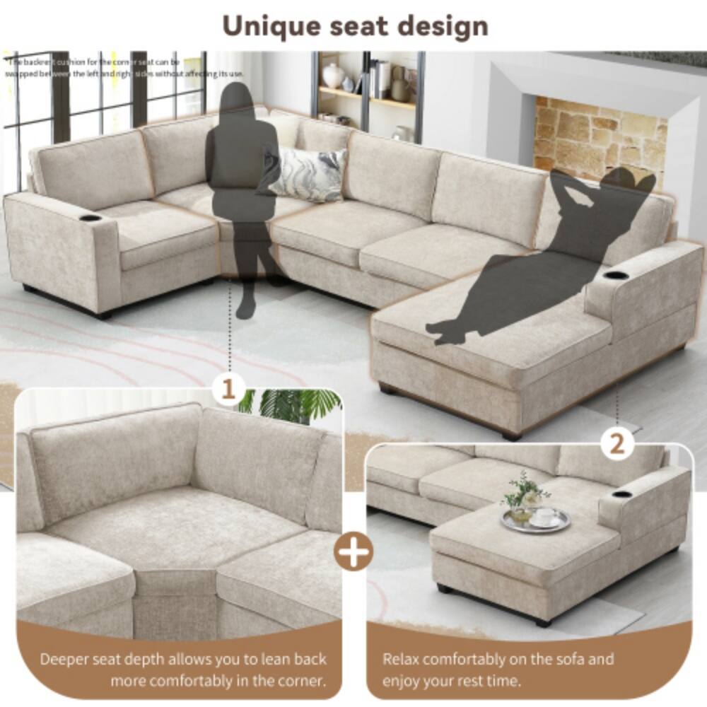 Unique seat design

1. Deeper seat depth allows you to lean back more comfortably in the corner.
2. Relax comfortably on the sofa and enjoy your rest time.